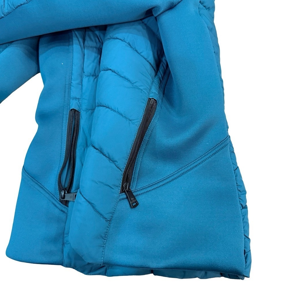 Bernardo Puffer Jacket Teal Blue Hooded Performance Womens XS - Picture 7 of 7